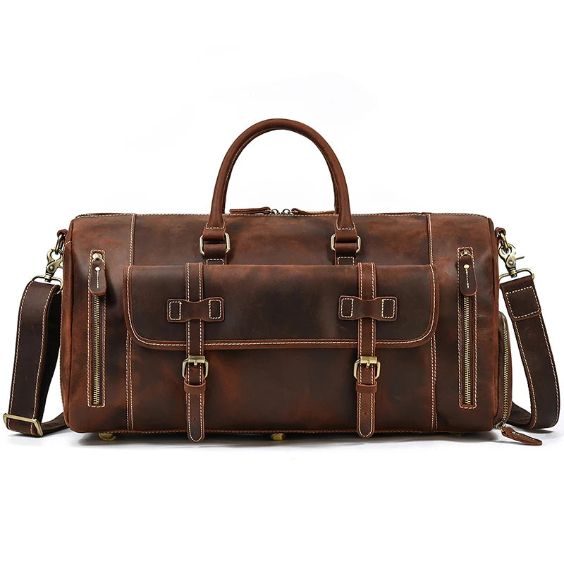 Sac de Voyage en Cuir Vintage