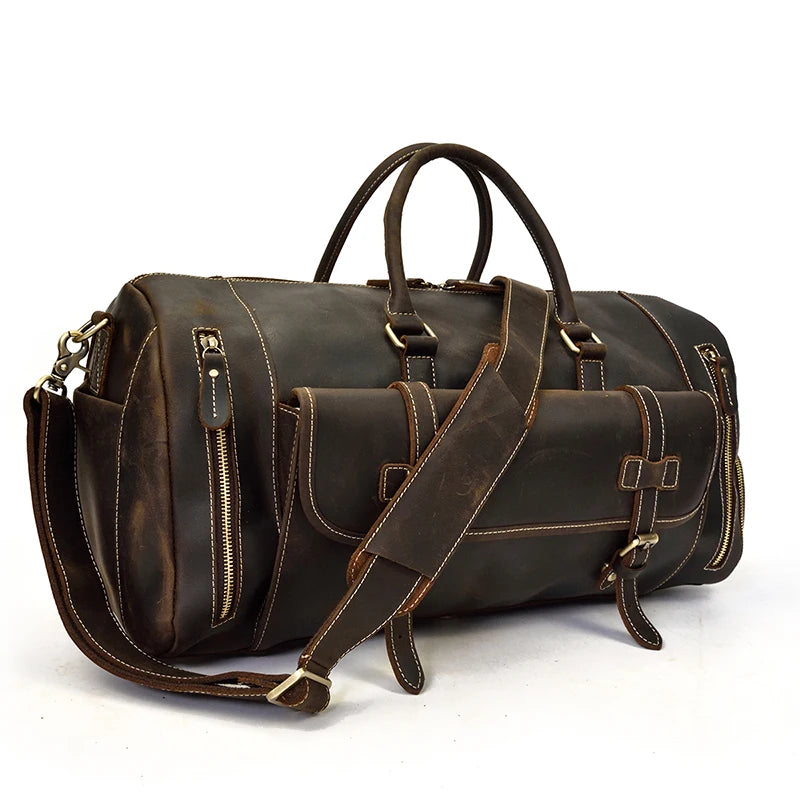 Sac de Voyage en Cuir Vintage