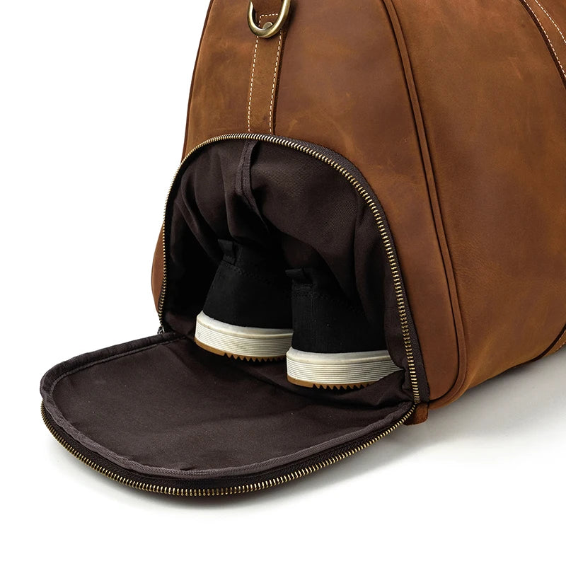 Sac de Voyage en Cuir Vintage