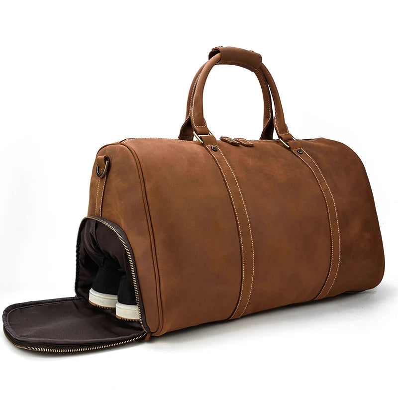 Sac de Voyage en Cuir Vintage