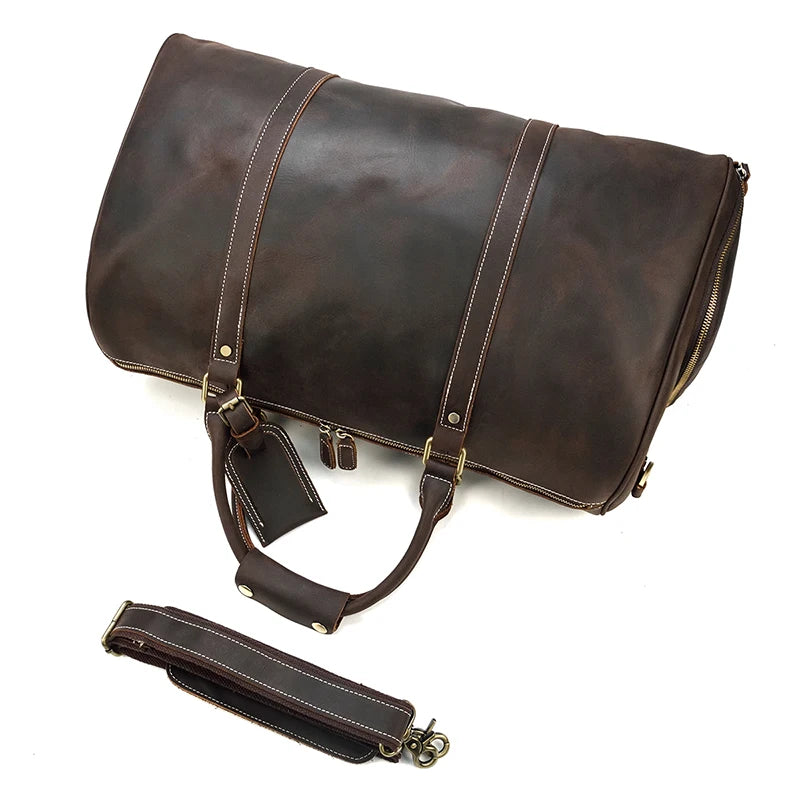 Sac de Voyage en Cuir Vintage