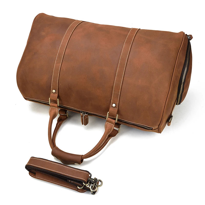 Sac de Voyage en Cuir Vintage