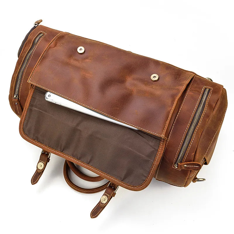 Sac de Voyage en Cuir Vintage