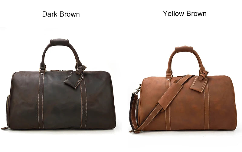 Sac de Voyage en Cuir Vintage