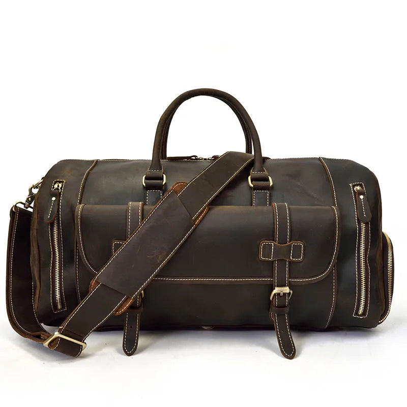 Sac de Voyage en Cuir Vintage