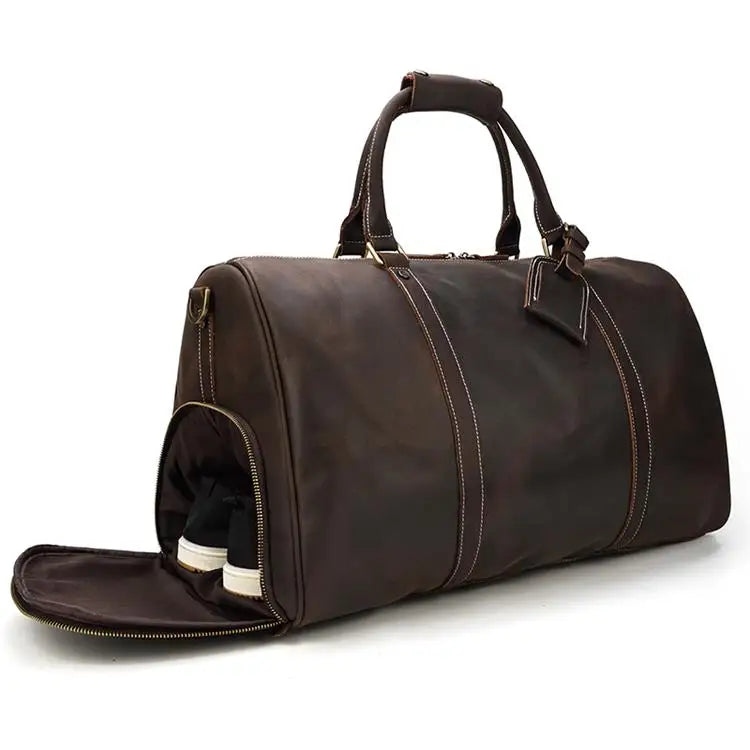 Sac de Voyage en Cuir Vintage
