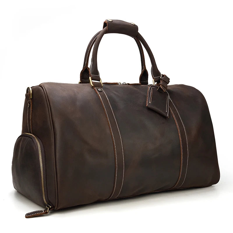 Sac de Voyage en Cuir Vintage