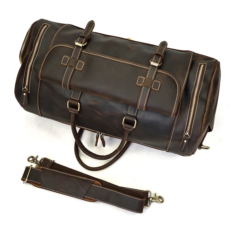 Sac de Voyage en Cuir Vintage