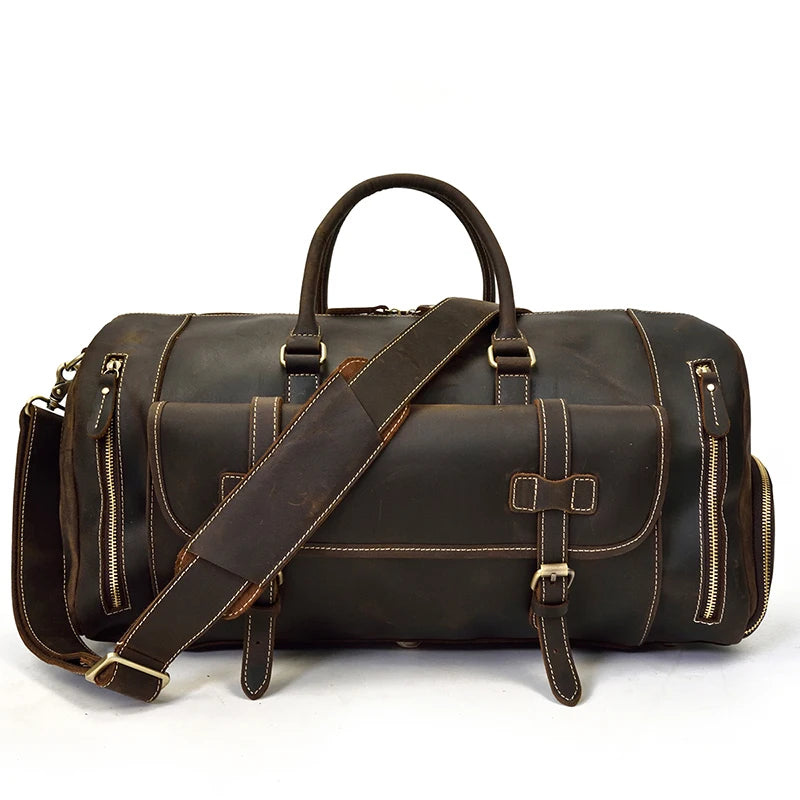 Sac de Voyage en Cuir Vintage