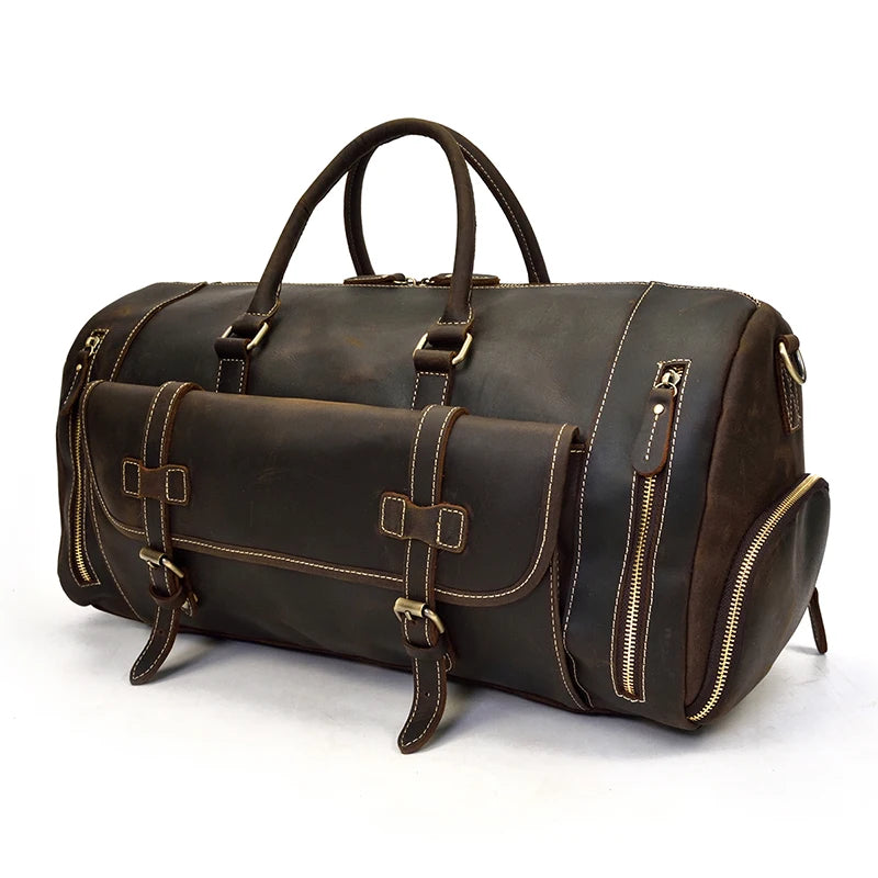 Sac de Voyage en Cuir Vintage