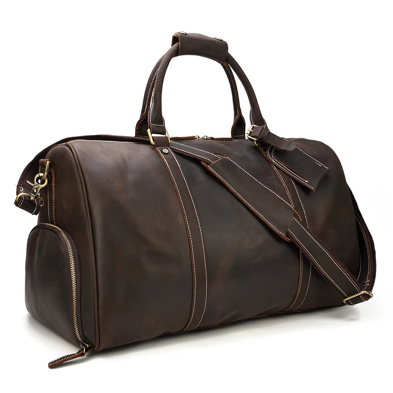 Sac de Voyage en Cuir Vintage