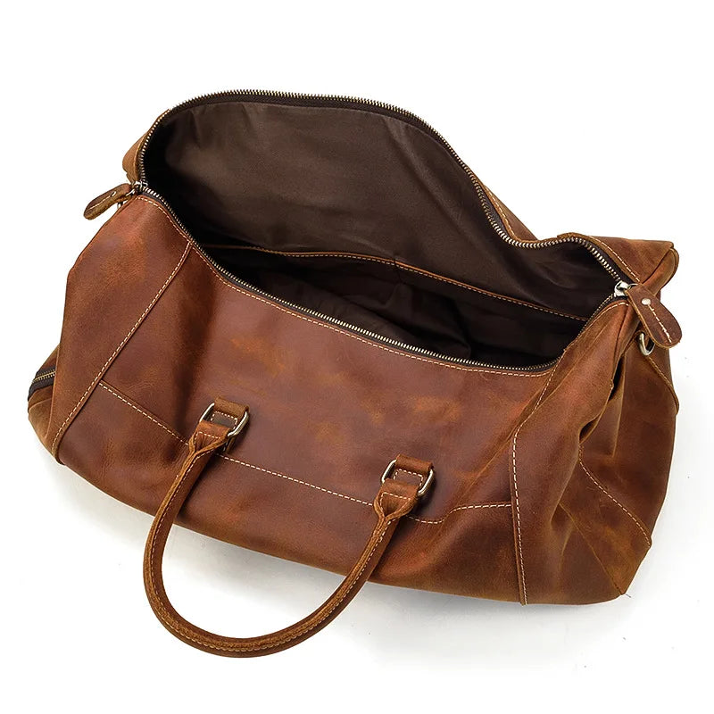 Sac de Voyage en Cuir Vintage