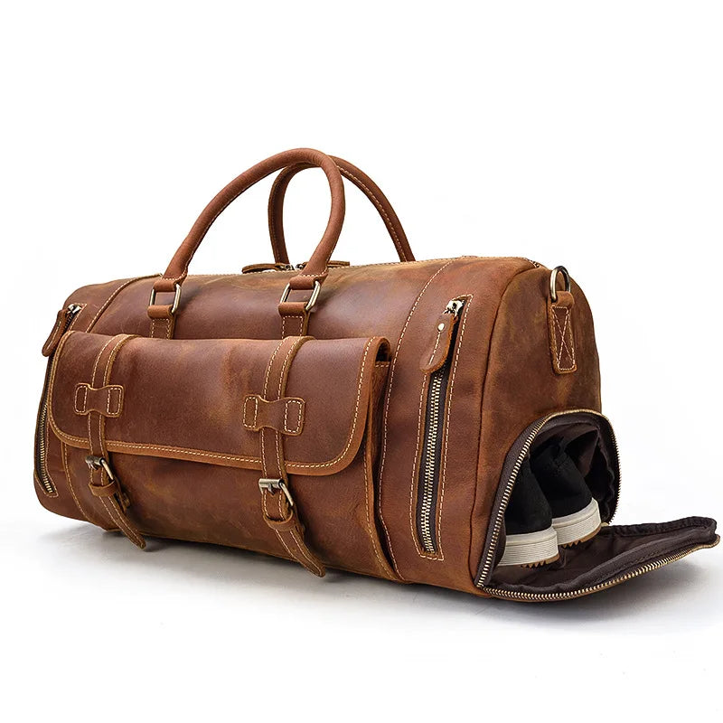 Sac de Voyage en Cuir Vintage