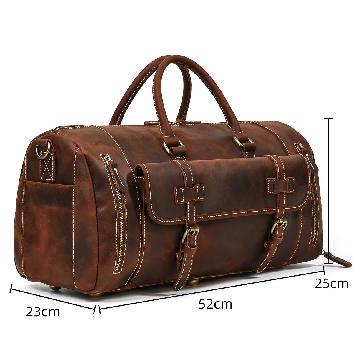 Sac de Voyage en Cuir Vintage