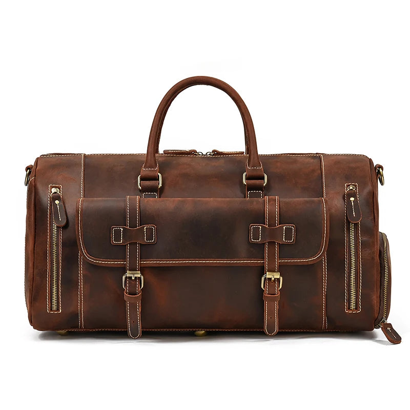 Sac de Voyage en Cuir Vintage