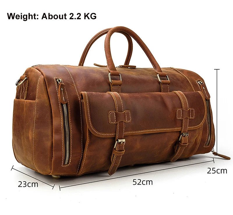 Sac de Voyage en Cuir Vintage