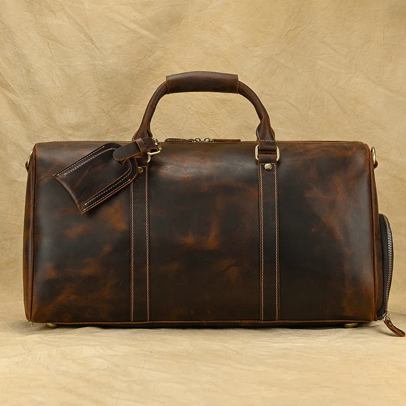 Sac de Voyage en Cuir Vintage
