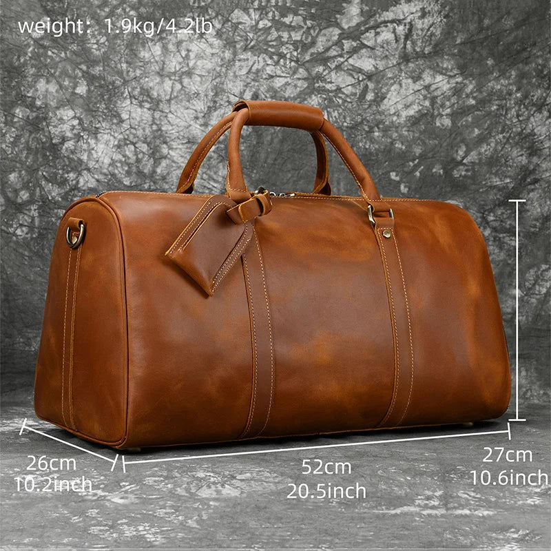 Sac de Voyage en Cuir Vintage