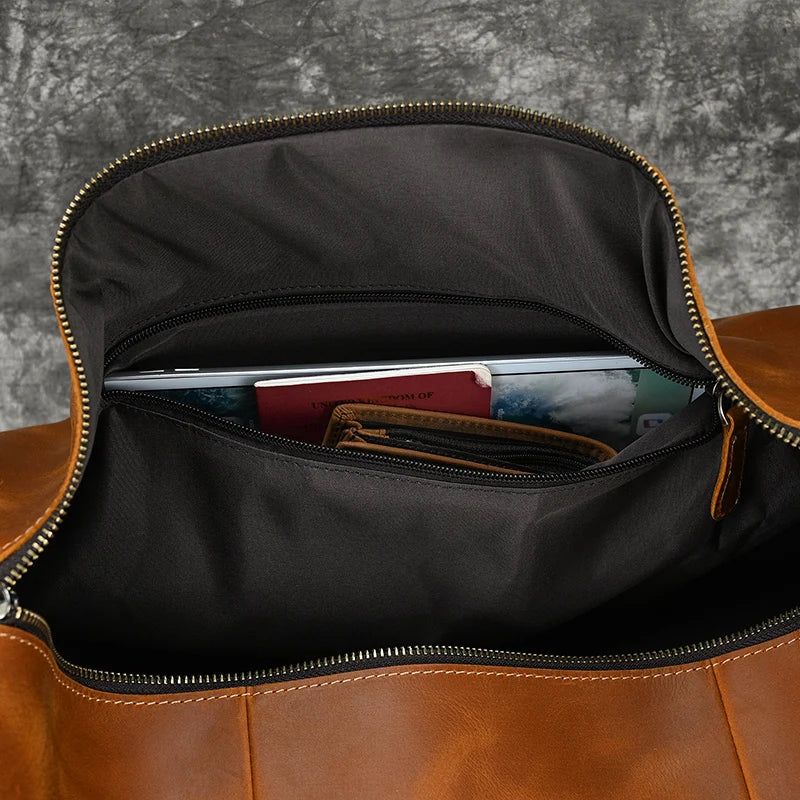 Sac de Voyage en Cuir Vintage