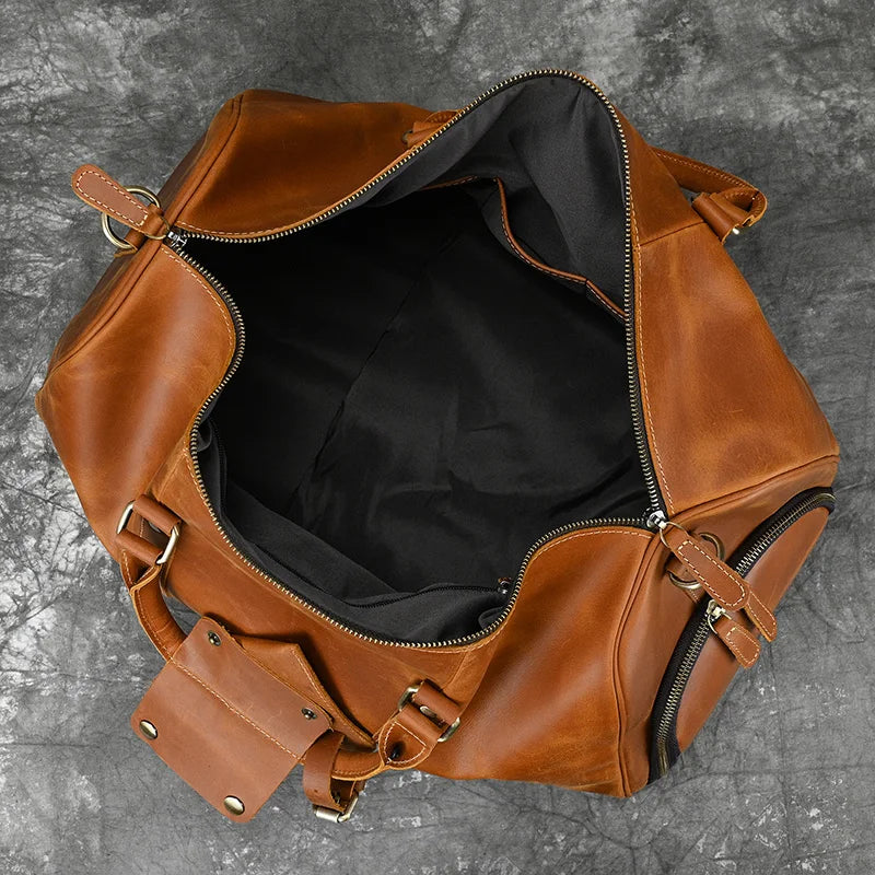 Sac de Voyage en Cuir Vintage