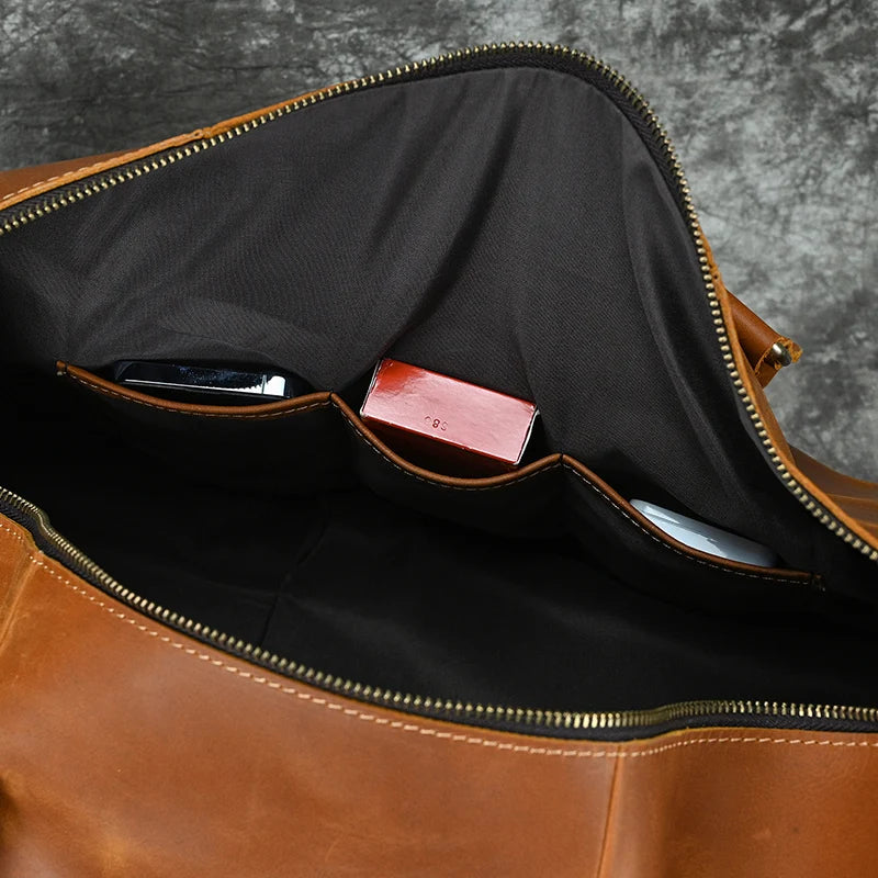 Sac de Voyage en Cuir Vintage