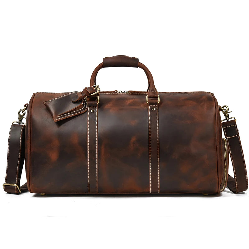 Sac de Voyage en Cuir Vintage
