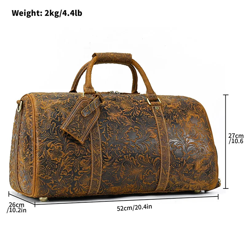 Sac de Voyage en Cuir Vintage
