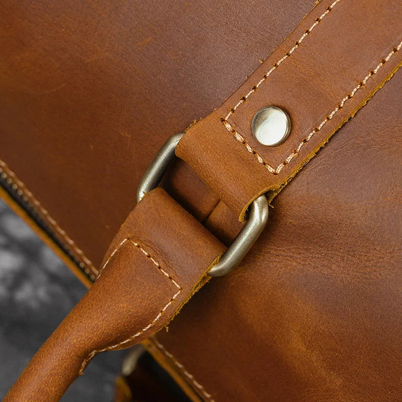Sac de Voyage en Cuir Vintage