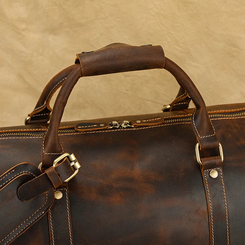 Sac de Voyage en Cuir Vintage