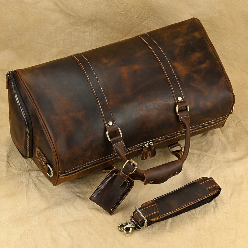 Sac de Voyage en Cuir Vintage