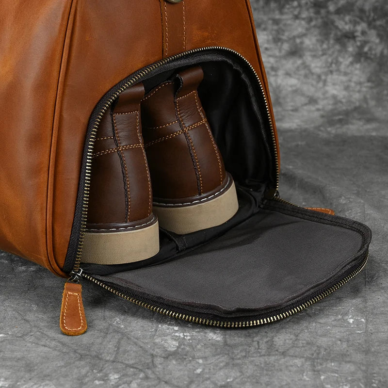 Sac de Voyage en Cuir Vintage