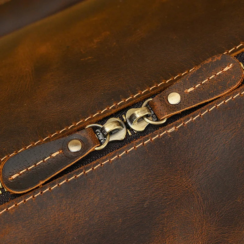 Sac de Voyage en Cuir Vintage