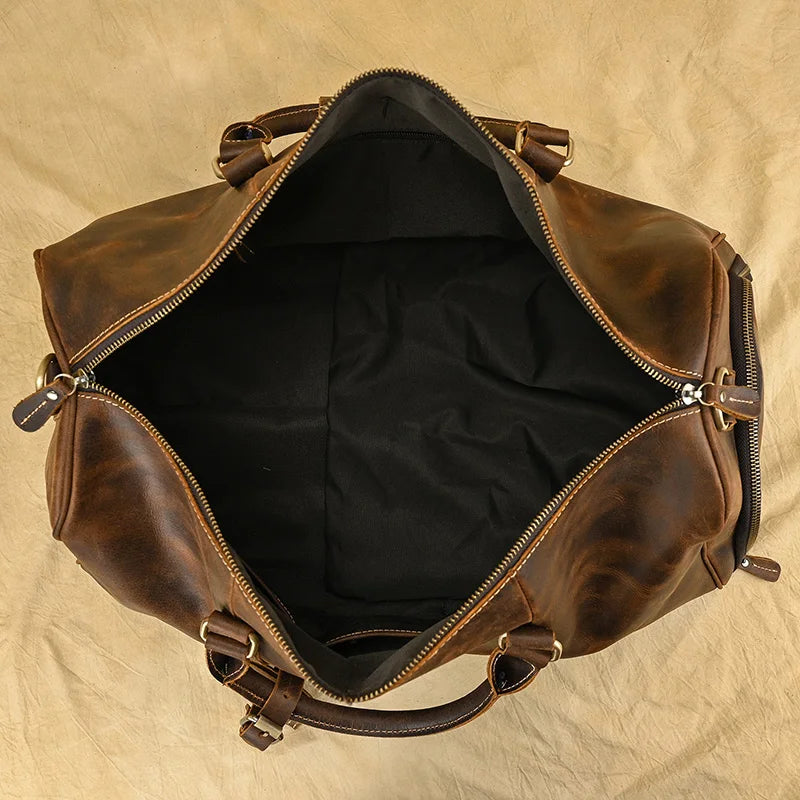Sac de Voyage en Cuir Vintage