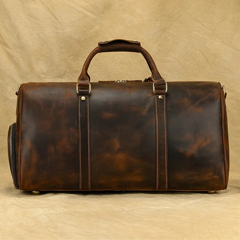 Sac de Voyage en Cuir Vintage