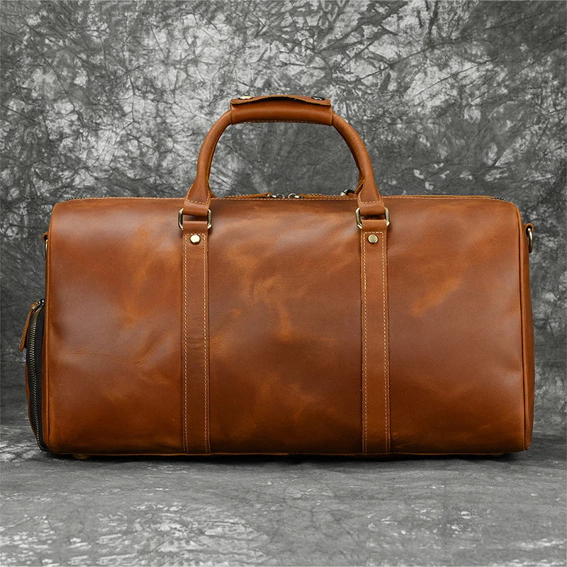 Sac de Voyage en Cuir Vintage