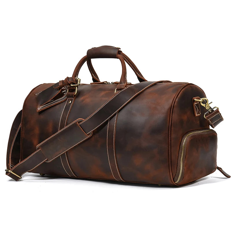 Sac de Voyage en Cuir Vintage