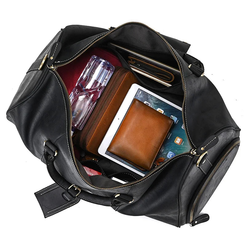 Sac de Voyage en Cuir Vintage