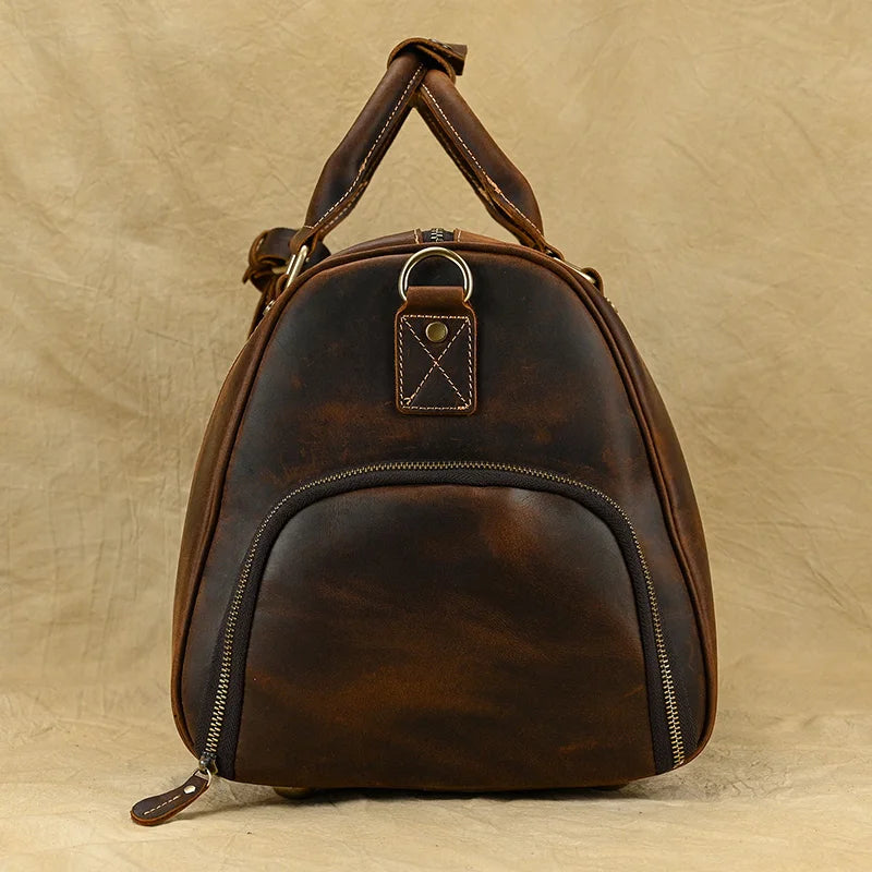 Sac de Voyage en Cuir Vintage