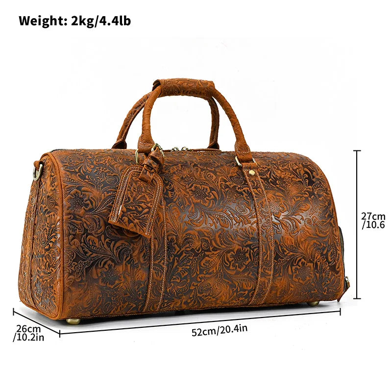 Sac de Voyage en Cuir Vintage