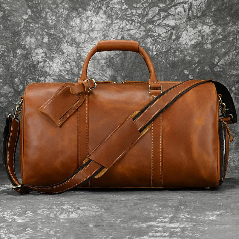 Sac de Voyage en Cuir Vintage