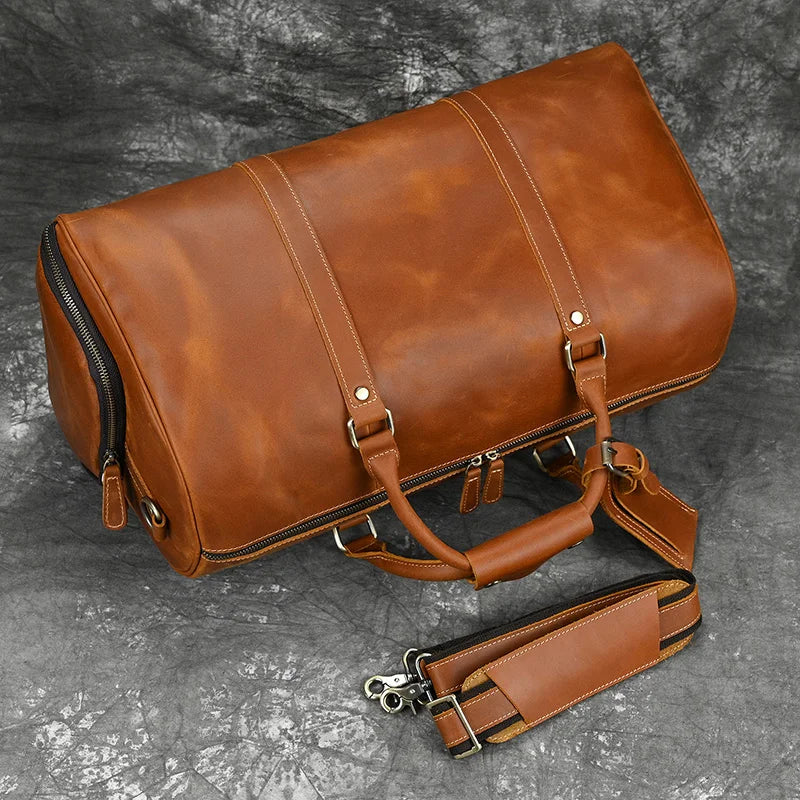 Sac de Voyage en Cuir Vintage