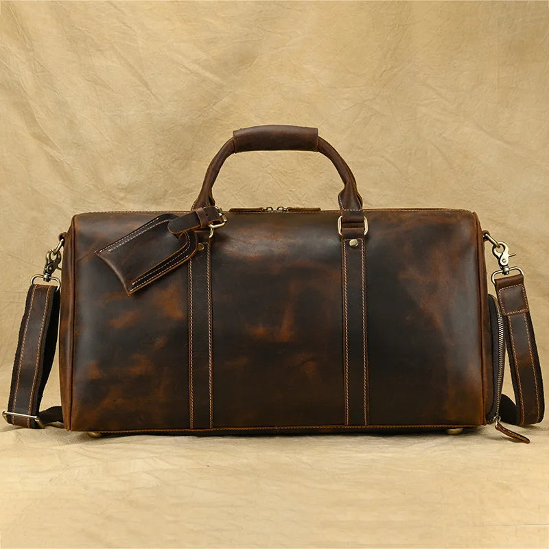 Sac de Voyage en Cuir Vintage