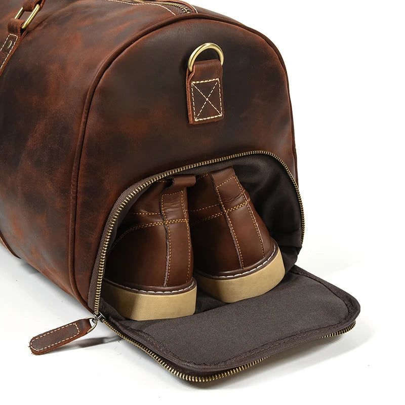 Sac de Voyage en Cuir Vintage