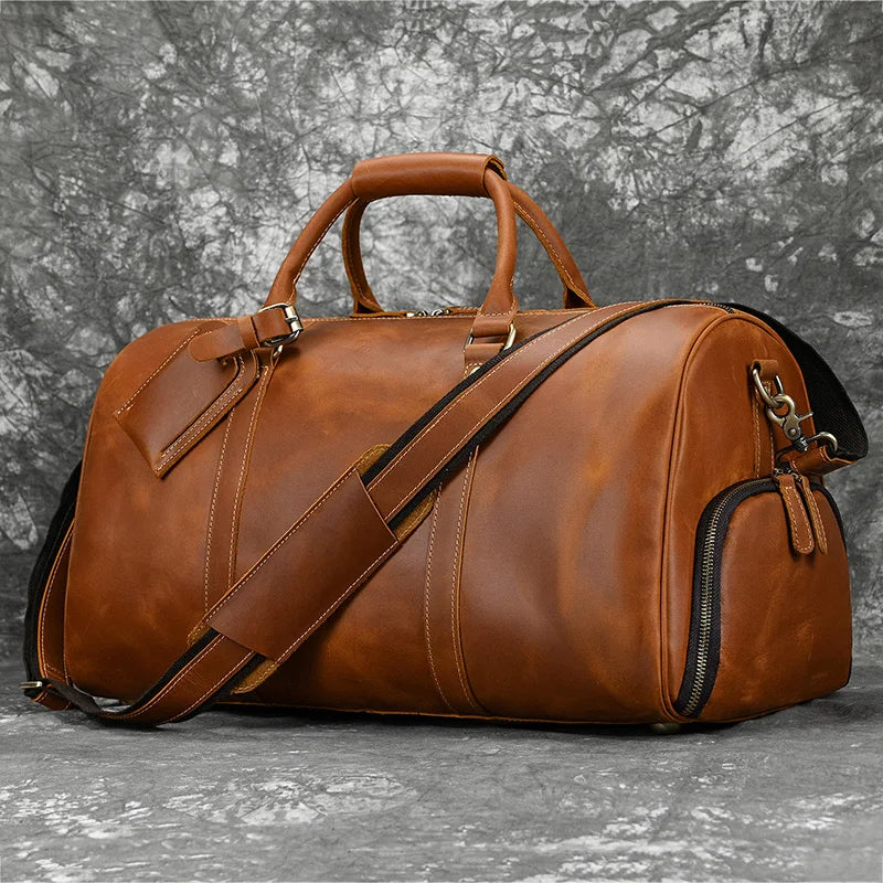 Sac de Voyage en Cuir Vintage